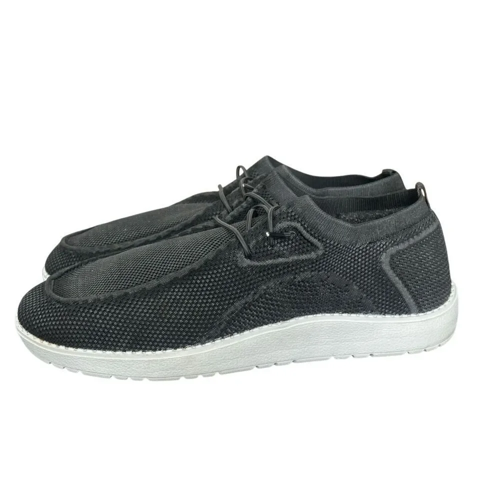Itazero Men’s Casual Arch Support Black Slip On Shoes Size 14